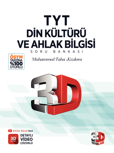 3D TYT Din Kültürü ve Ahlak Bilgisi Soru Bankası Fotokopi GO - Tüm Sınavlarda Daha İleriye