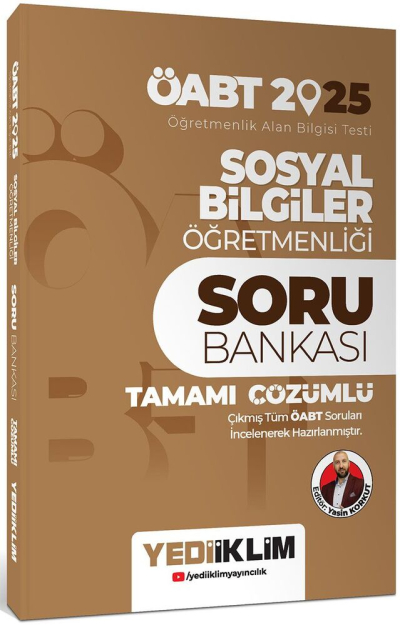 2025 ÖABT Sosyal Bilgiler Öğretmenliği Tamamı Çözümlü Soru Bankası Yediiklim Yayınları Fotokopi GO - Tüm Sınavlarda Daha İleriye