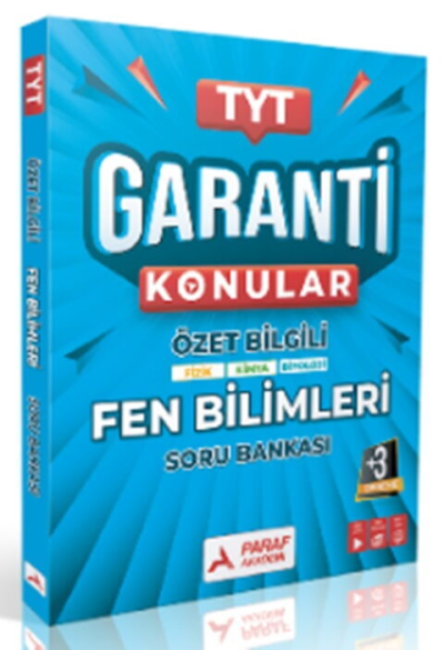 TYT Fen Bilimler Garanti Konular Soru Bankası Paraf Yayınları Fotokopi GO - Tüm Sınavlarda Daha İleriye
