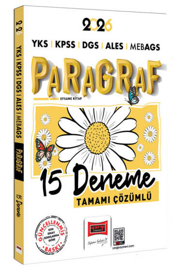 2026 YKS KPSS DGS ALES MEB-AGS Papatya Serisi Paragraf Tamamı Çözümlü 15 Deneme Yargı Yayınları Fotokopi GO - Tüm Sınavlarda Daha İleriye
