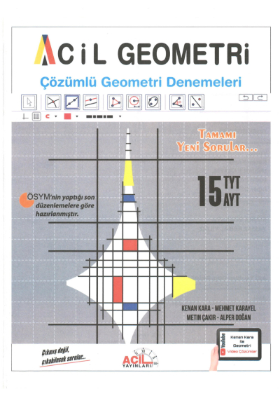 TYT AYT Acil Geometri 15 Çözümlü Denemeleri Fotokopi GO - Tüm Sınavlarda Daha İleriye