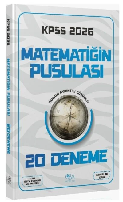 2026 KPSS Matematik Matematiğin Pusulası 20 Deneme CBA Yayınları Fotokopi GO - Tüm Sınavlarda Daha İleriye