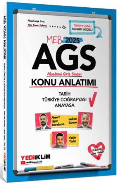2025 MEB AGS Tarih Türkiye Coğrafyası ve Anayasa Konu Anlatımı Yediiklim Yayınları Fotokopi GO - Tüm Sınavlarda Daha İleriye