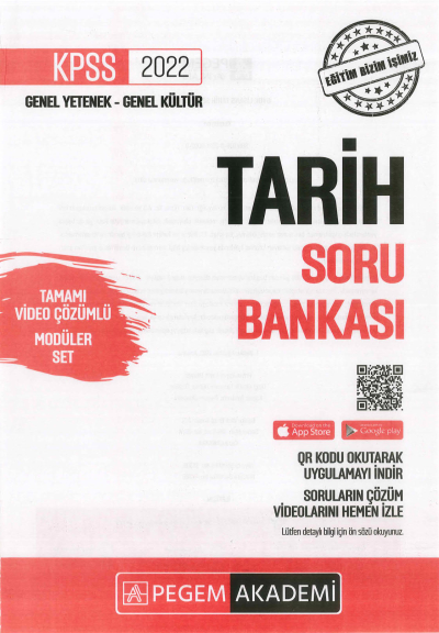 TARİH SORU BANKASI ÇÖZÜMLÜ SORU BANKASI MODÜLER SET Fotokopi GO - Tüm Sınavlarda Daha İleriye