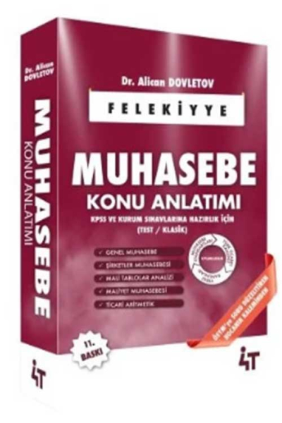 KPSS A Grubu Muhasebe Felekiyye Konu Anlatımı 11. Baskı 4T Yayınları Fotokopi GO - Tüm Sınavlarda Daha İleriye