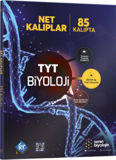 Senin Biyolojin Net Kalıplar TYT Biyoloji Konu Anlatımlı Soru Bankası KR Akademi