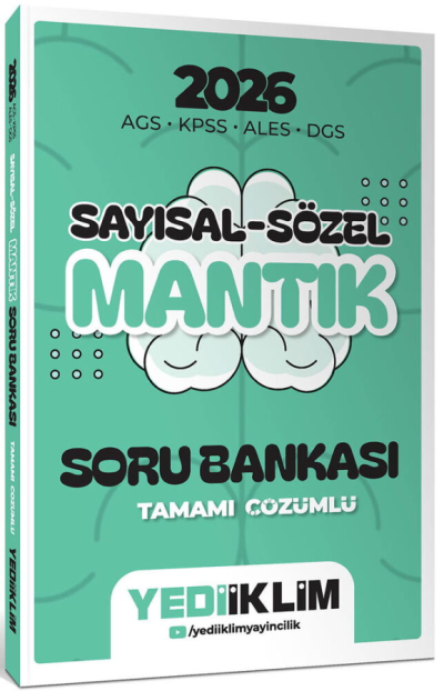 2026 AGS KPSS ALES DGS Sayısal Sözel Mantık Tamamı Çözümlü Soru Bankası Yediiklim Yayınları Fotokopi GO - Tüm Sınavlarda Daha İleriye