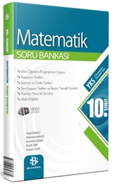 10. Sınıf Matematik Soru Bankası Video Çözümlü Bilgi Sarmal Yayınları Fotokopi GO - Tüm Sınavlarda Daha İleriye