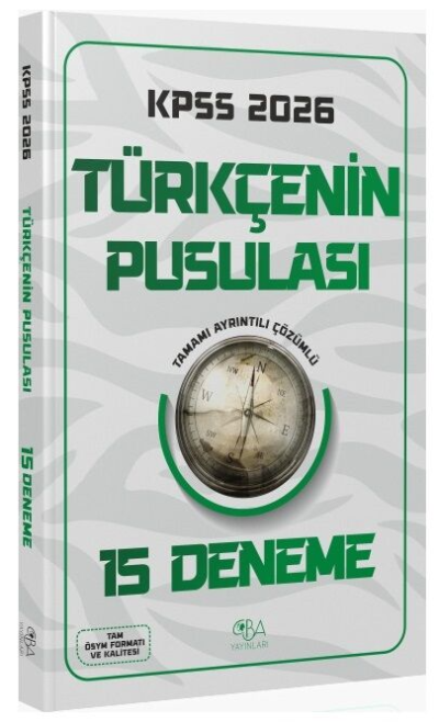 2026 KPSS Türkçenin Pusulası 15 Deneme CBA Yayınları Fotokopi GO - Tüm Sınavlarda Daha İleriye