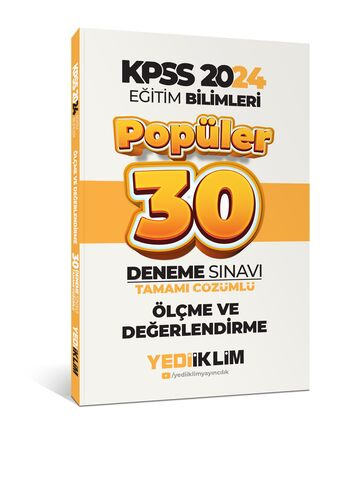 2024 Eğitim Bilimleri Ölçme Ve Değerlendirme Popüler Tamamı Çözümlü 30 Deneme Fotokopi GO - Tüm Sınavlarda Daha İleriye