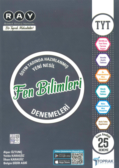 TYT Fen Bilimleri RAY Konu Analizli 25 Deneme Fotokopi GO - Tüm Sınavlarda Daha İleriye