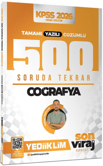 2026 KPSS AGS Coğrafya Son Viraj Serisi Tamamı Yazılı Çözümlü 500 Soruda Genel Tekrar Kampı Yediiklim Yayınları Fotokopi GO - Tüm Sınavlarda Daha İleriye