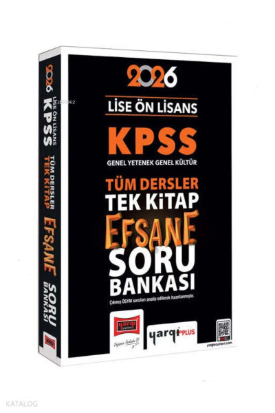 2026 KPSS Lise Ön Lisans Efsane Soru Bankası Tek Kitap Yargı Yayınları Fotokopi GO - Tüm Sınavlarda Daha İleriye