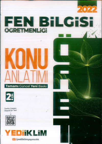 FEN BİLGİSİ ÖĞRETMENLİĞİ KONU ANLATIMI 2. CİLT