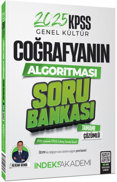 2025 KPSS Coğrafyanın Algoritması Soru Bankası Çözümlü İndeks Akademi Yayıncılık