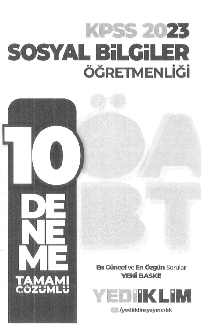 10 DENEME TAMAMI ÇÖZÜMLÜ Fotokopi GO - Tüm Sınavlarda Daha İleriye