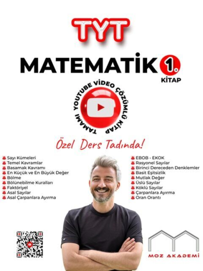 Moz Akademi TYT Matematik 1. Kitap Tamamı Çözümlü Soru Bankası Fotokopi GO - Tüm Sınavlarda Daha İleriye
