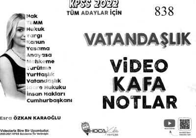 VATANDAŞLIK VİDEO KAFA NOTLAR Fotokopi GO - Tüm Sınavlarda Daha İleriye