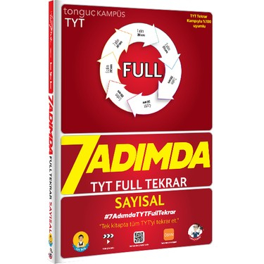 TYT Sayısal 7 Adımda Full Tekrar Soru Bankası Fotokopi GO - Tüm Sınavlarda Daha İleriye