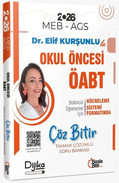 2026 ÖABT MEB-AGS Okul Öncesi Öğretmenliği Çöz Bitir Soru Bankası Çözümlü Dijika Yayınları Fotokopi GO - Tüm Sınavlarda Daha İleriye