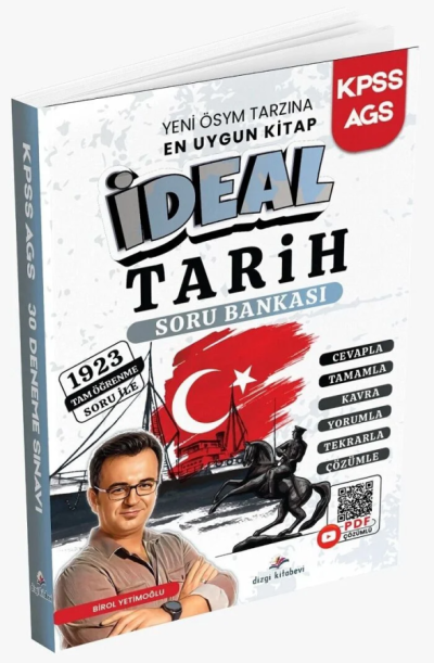 2026 KPSS MEB-AGS İdeal Tarih Soru Bankası Çözümlü - Birol Yetimoğlu Dizgi Kitap Yayınları Fotokopi GO - Tüm Sınavlarda Daha İleriye