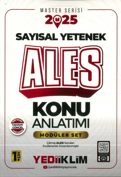 2025 ALES Modüler Set (SAYISAL YETENEK) Konu Anlatımı Yediiklim Yayınları Fotokopi GO - Tüm Sınavlarda Daha İleriye