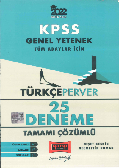 TÜRKÇE PERVER 25Lİ ÇÖZÜMLÜ DENEME Fotokopi GO - Tüm Sınavlarda Daha İleriye