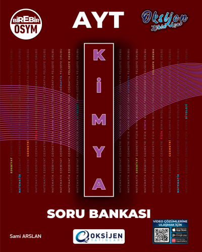 AYT Kimya Soru Bankası Oksijen Yayınları Fotokopi GO - Tüm Sınavlarda Daha İleriye