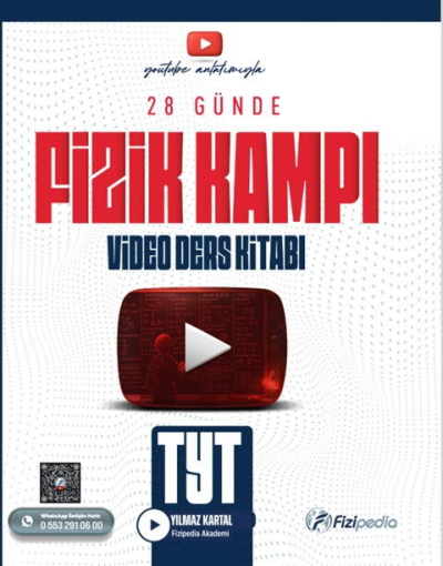 TYT Fizik 28 Günde Video Ders Kitabı Fizipedia Yayınları Fotokopi GO - Tüm Sınavlarda Daha İleriye