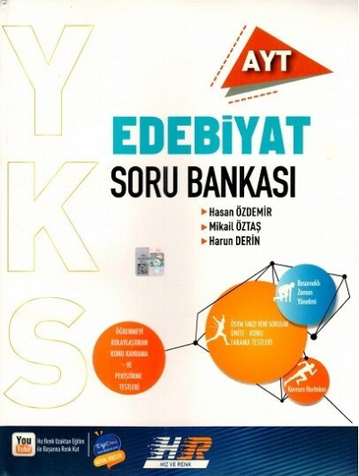 AYT Edebiyat Soru Bankası Hız ve Renk Yayınları Fotokopi GO - Tüm Sınavlarda Daha İleriye