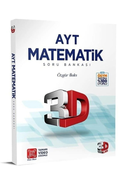 AYT 3D Matematik Tamamı Video Çözümlü Soru Bankası Fotokopi GO - Tüm Sınavlarda Daha İleriye