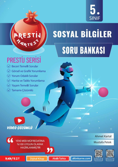 5. Sınıf Prestij Sosyal Bilgiler Soru Bankası Nartest Yayınevi Fotokopi GO - Tüm Sınavlarda Daha İleriye