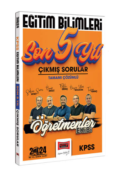 2024 KPSS Eğitim Bilimleri Öğretmenler Ekibi Tamamı Çözümlü Son 5 Yıl Çıkmış Sorular Fotokopi GO - Tüm Sınavlarda Daha İleriye