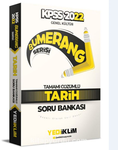 2022 KPSS Genel Kültür Bumerang Tarih Tamamı Çözümlü Soru Bankası Fotokopi GO - Tüm Sınavlarda Daha İleriye