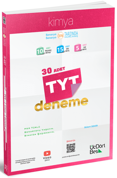TYT Kimya 30lu Deneme Üç Dört Beş Yayınları Fotokopi GO - Tüm Sınavlarda Daha İleriye
