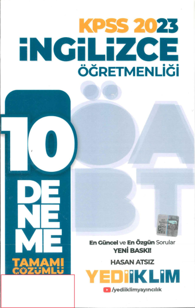 10 DENEME TAMAMI ÇÖZÜMLÜ Fotokopi GO - Tüm Sınavlarda Daha İleriye