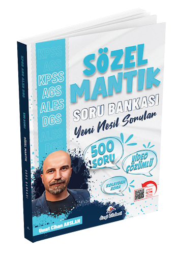 KPSS MEB-AGS ALES DGS Sözel Mantık Soru Bankası Çözümlü Dizgi Kitap Fotokopi GO - Tüm Sınavlarda Daha İleriye
