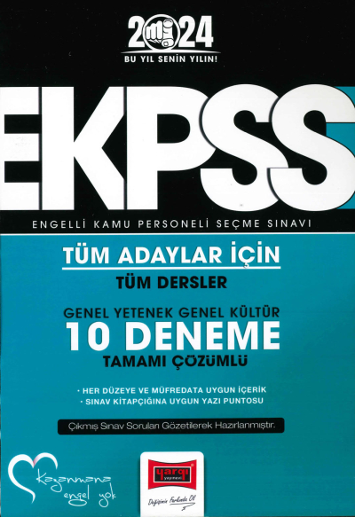 E-KPSS 10 DENEME TAMAMI ÇÖZÜMLÜ Fotokopi GO - Tüm Sınavlarda Daha İleriye