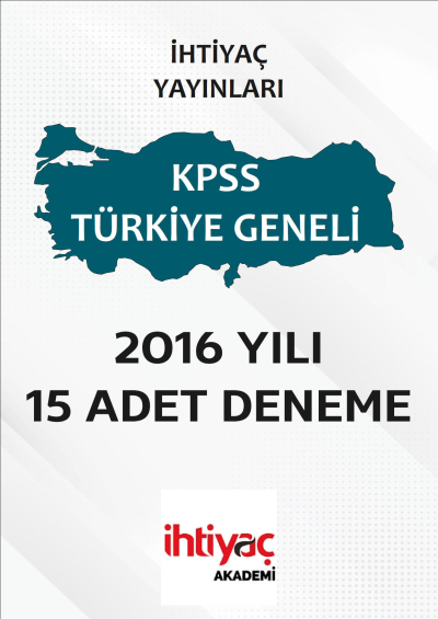 İHTİYAÇ AKADEMİ 15 ADET DENEME Fotokopi GO - Tüm Sınavlarda Daha İleriye