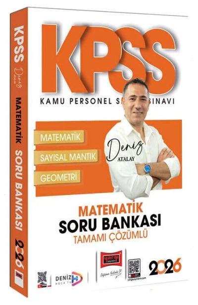 2026 KPSS Genel Yetenek Tamamı Çözümlü Matematik Soru Bankası (Deniz Atalay) Yargı Yayınları Fotokopi GO - Tüm Sınavlarda Daha İleriye
