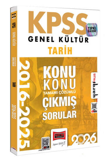 2026 KPSS Genel Kültür Tarih 2016-2026 Konu Konu Tamamı Çözümlü Çıkmış Sorular Yargı Yayınları Fotokopi GO - Tüm Sınavlarda Daha İleriye