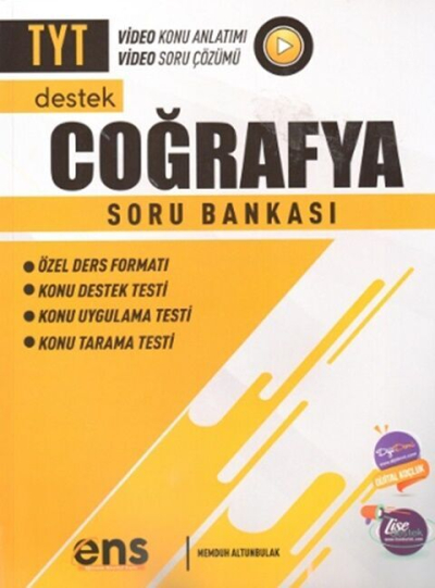 TYT Coğrafya Destek Soru Bankası ENS Yayıncılık Fotokopi GO - Tüm Sınavlarda Daha İleriye