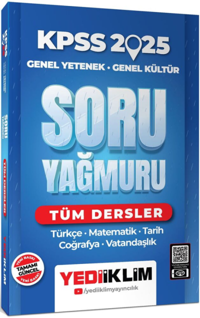 2025 KPSS Genel Yetenek Genel Kültür Tüm Dersler Soru Yağmuru Yediiklim Yayınları Fotokopi GO - Tüm Sınavlarda Daha İleriye