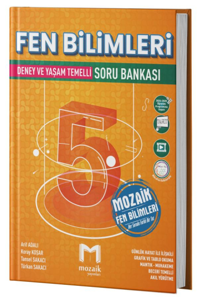 5. Sınıf Fen Bilimleri Soru Bankası Mozaik Yayınları Fotokopi GO - Tüm Sınavlarda Daha İleriye