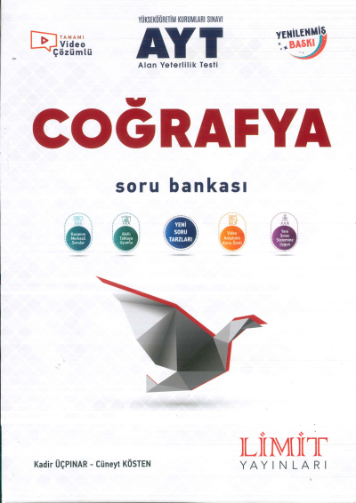 AYT Coğrafya Soru Bankası Limit Yayınları Fotokopi GO - Tüm Sınavlarda Daha İleriye