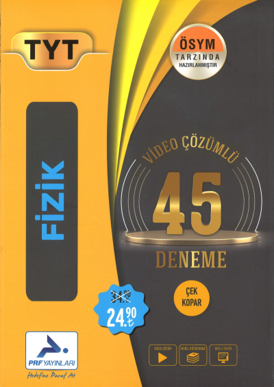 TYT Fizik Video Çözümlü 45 Deneme Fotokopi GO - Tüm Sınavlarda Daha İleriye