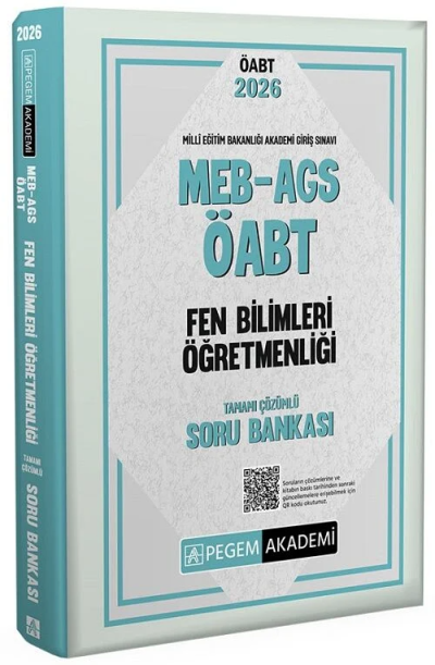 2026 MEB AGS ÖABT Fen Bilimleri Öğretmenliği Tamamı Çözümlü Soru Bankası Pegem Yayıncılık Fotokopi GO - Tüm Sınavlarda Daha İleriye
