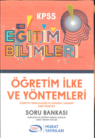 ÖĞRETİM İLKE VE YÖNTEMLERİ SORU BANKASI Fotokopi GO - Tüm Sınavlarda Daha İleriye