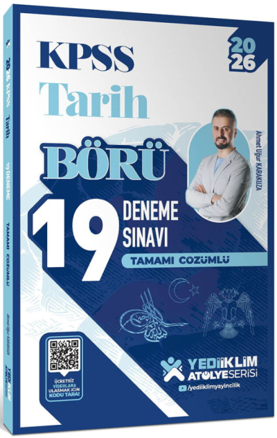 2026 KPSS Börü Tarih Tamamı Çözümlü 19 Deneme Sınavı Yediiklim Yayınları Fotokopi GO - Tüm Sınavlarda Daha İleriye