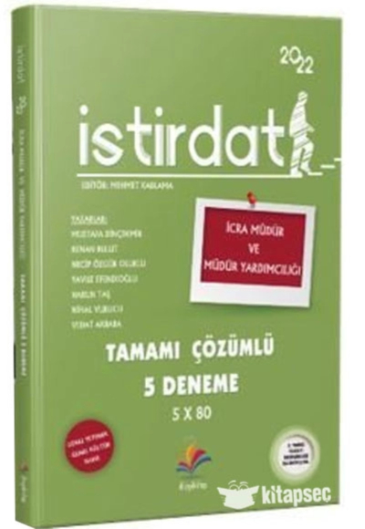 İSTİRDAT TAMAMI ÇÖZÜMLÜ 5 DENEME 5x80 Fotokopi GO - Tüm Sınavlarda Daha İleriye